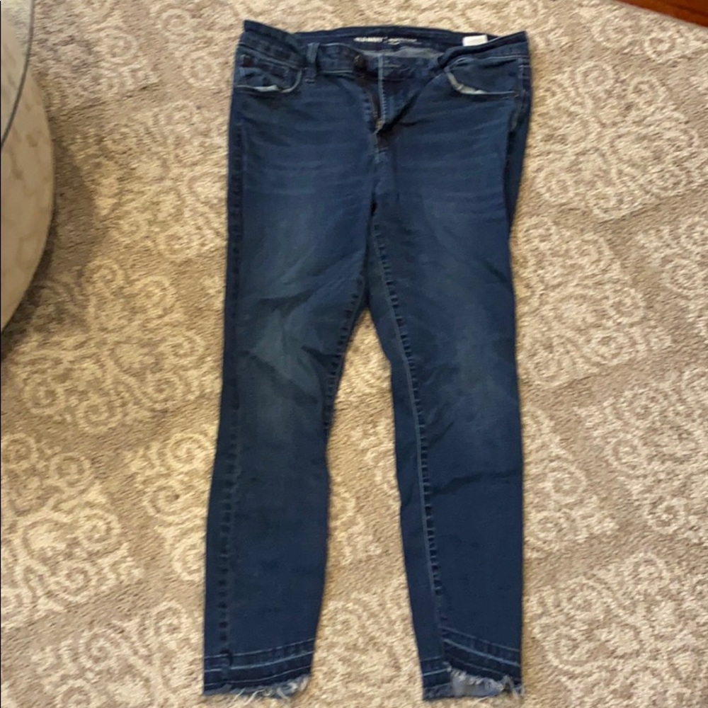 American eagle blue jeans - rockstar mid rise